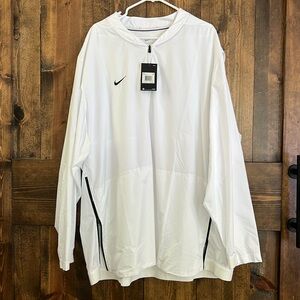 NWT White 1/4 Zip Nike Jacket